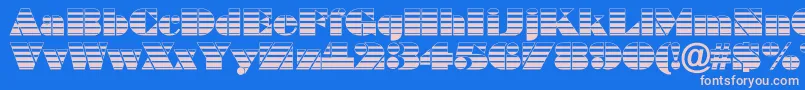 Шрифт ABraggastrip – розовые шрифты на синем фоне