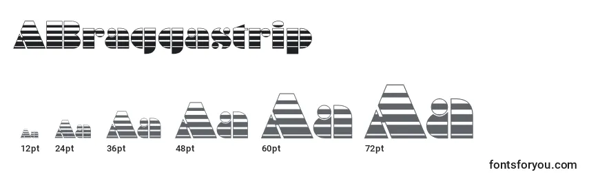 ABraggastrip Font Sizes