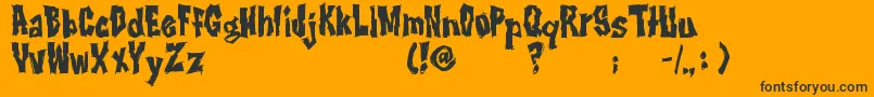 RwImbd Font – Black Fonts on Orange Background