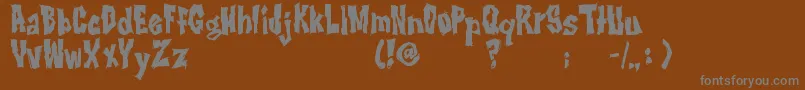 Шрифт RwImbd – серые шрифты на коричневом фоне