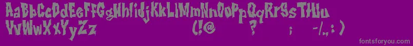 RwImbd-Schriftart – Graue Schriften auf violettem Hintergrund