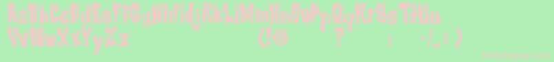 Шрифт RwImbd – розовые шрифты на зелёном фоне