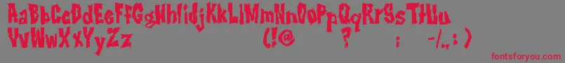 RwImbd Font – Red Fonts on Gray Background