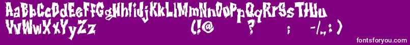 RwImbd Font – White Fonts on Purple Background