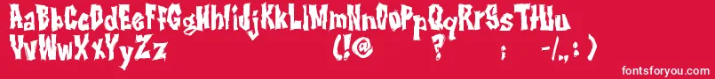 RwImbd Font – White Fonts on Red Background