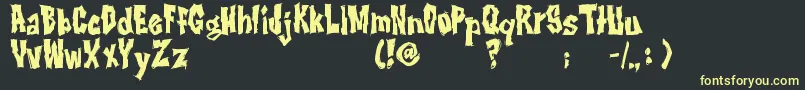 RwImbd Font – Yellow Fonts on Black Background