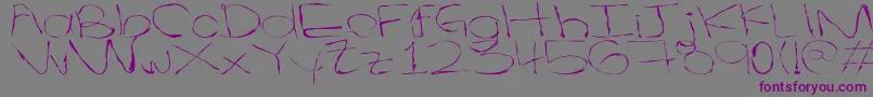Pintalabios Font – Purple Fonts on Gray Background