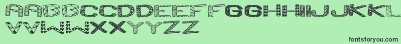 Police AndRunSt – polices noires sur fond vert