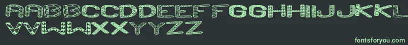 AndRunSt Font – Green Fonts on Black Background