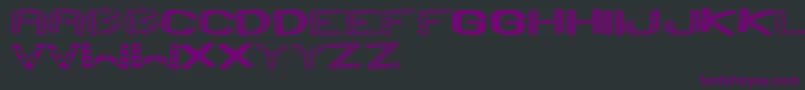 AndRunSt-Schriftart – Violette Schriften auf schwarzem Hintergrund