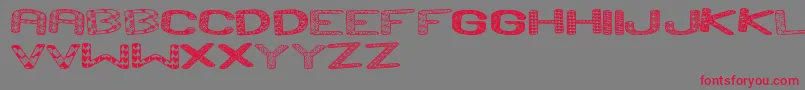 AndRunSt Font – Red Fonts on Gray Background