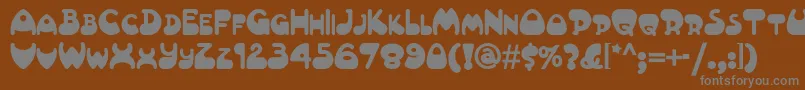 Шрифт Altamonte – серые шрифты на коричневом фоне