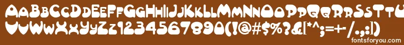 Шрифт Altamonte – белые шрифты на коричневом фоне