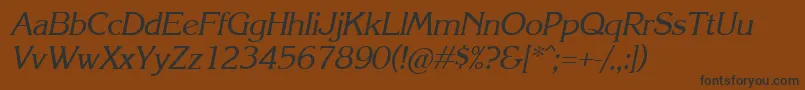 Krli Font – Black Fonts on Brown Background