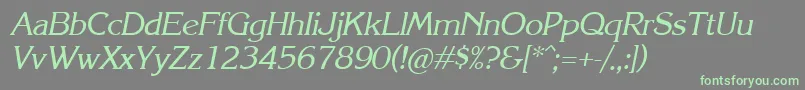 Krli Font – Green Fonts on Gray Background