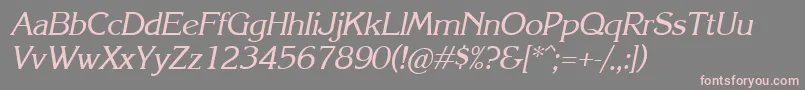 Krli Font – Pink Fonts on Gray Background