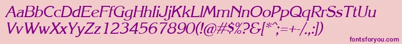 Krli Font – Purple Fonts on Pink Background