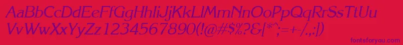 Krli Font – Purple Fonts on Red Background