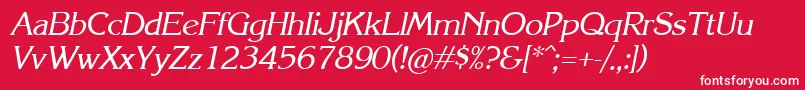 Krli Font – White Fonts on Red Background