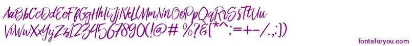 Bringshoot-Schriftart – Violette Schriften