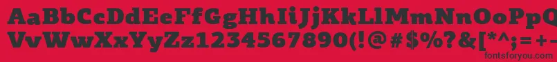 PfagoraslabproUltrablack Font – Black Fonts on Red Background