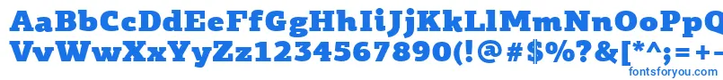 PfagoraslabproUltrablack Font – Blue Fonts on White Background