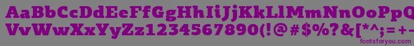 PfagoraslabproUltrablack Font – Purple Fonts on Gray Background