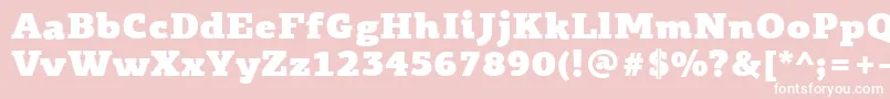 PfagoraslabproUltrablack Font – White Fonts on Pink Background