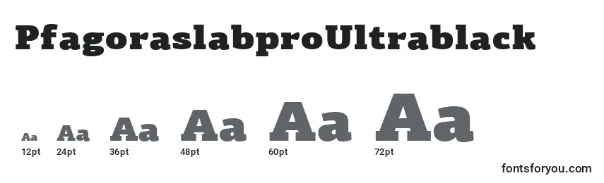 Размеры шрифта PfagoraslabproUltrablack