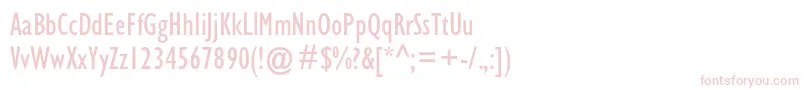 Gillsanscondc Font – Pink Fonts on White Background