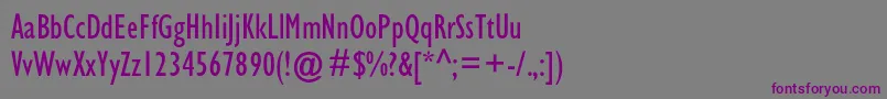 fuente Gillsanscondc – Fuentes Moradas Sobre Fondo Gris