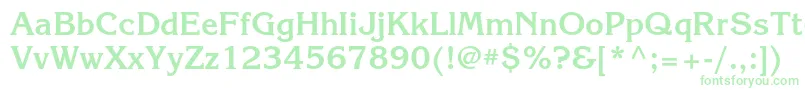 KorinnacBold Font – Green Fonts on White Background