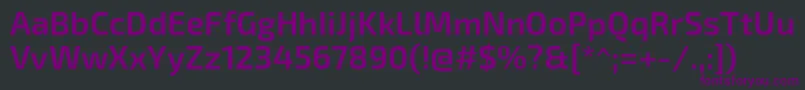 Шрифт Exo2Semibold – фиолетовые шрифты на чёрном фоне