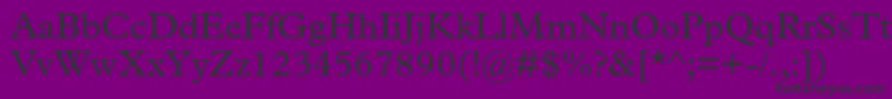 Plantinstd Font – Black Fonts on Purple Background