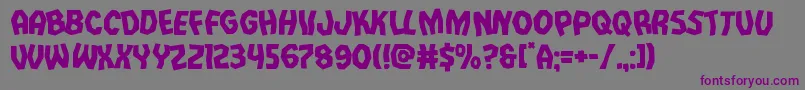 Vampirebridelean Font – Purple Fonts on Gray Background