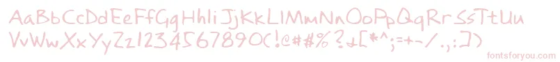 Шрифт Lehn084 – розовые шрифты на белом фоне