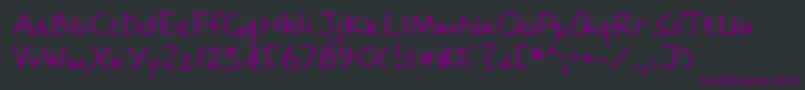 Шрифт Lehn084 – фиолетовые шрифты на чёрном фоне