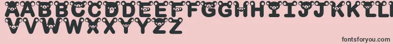 RilakkumadingbatBold Font – Black Fonts on Pink Background