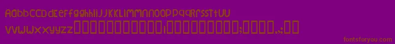 Natlog Font – Brown Fonts on Purple Background