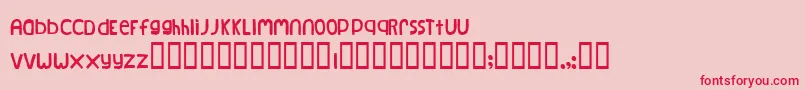 Natlog Font – Red Fonts on Pink Background