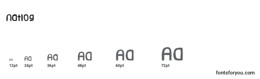 Natlog Font Sizes