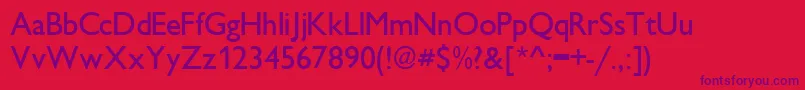 IdiomsskRegular Font – Purple Fonts on Red Background