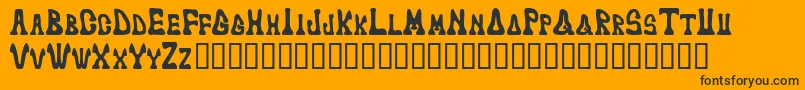Marked Font – Black Fonts on Orange Background