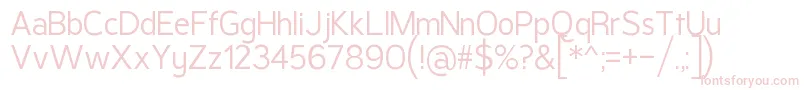 PragmaSans3 Font – Pink Fonts on White Background