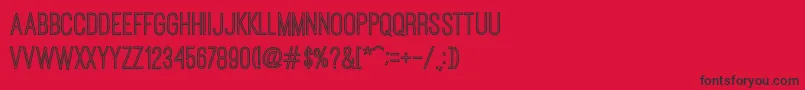 fuente OstrichSansInlineRegular – Fuentes Negras Sobre Fondo Rojo