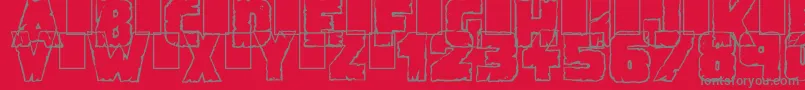fuente DemolitionCrack – Fuentes Grises Sobre Fondo Rojo