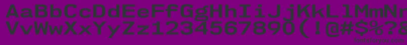 Nk57MonospaceExBd Font – Black Fonts on Purple Background