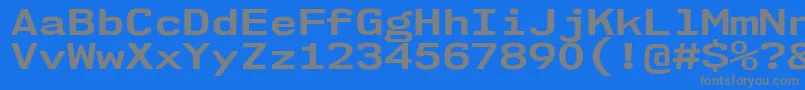 Nk57MonospaceExBd Font – Gray Fonts on Blue Background