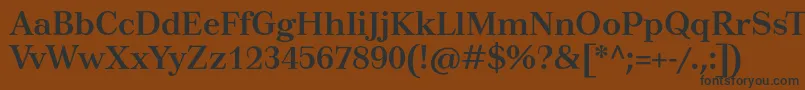 TusarBold Font – Black Fonts on Brown Background