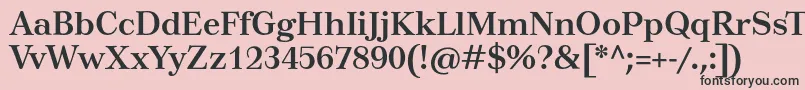 Шрифт TusarBold – чёрные шрифты на розовом фоне